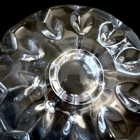 REED & BARTON Crystal Equinox Round Tealight Candle Holder 6" Miller Rogaska - Picture 12 of 12